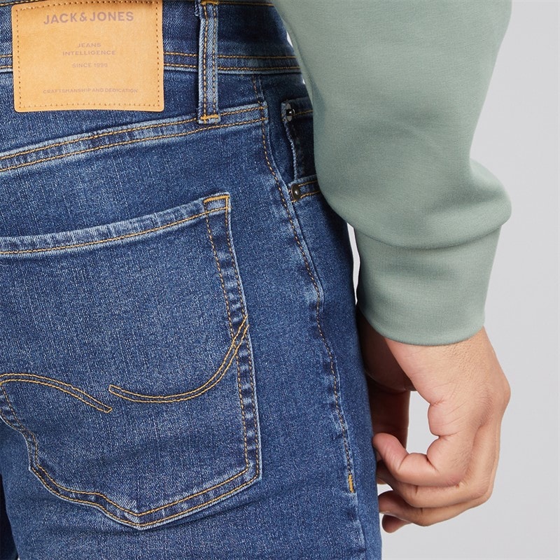 JACK & JONES Mens Glenn SQ 327 Slim Fit Jeans Blue - Image 3