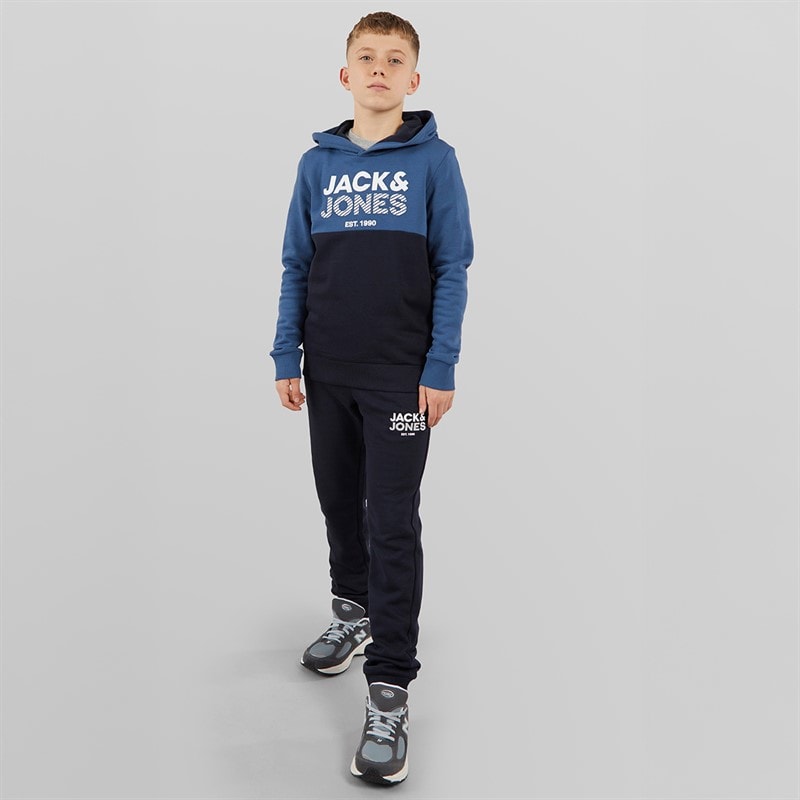 JACK & JONES Boys Miller Tracksuit Ensign Blue - Image 3