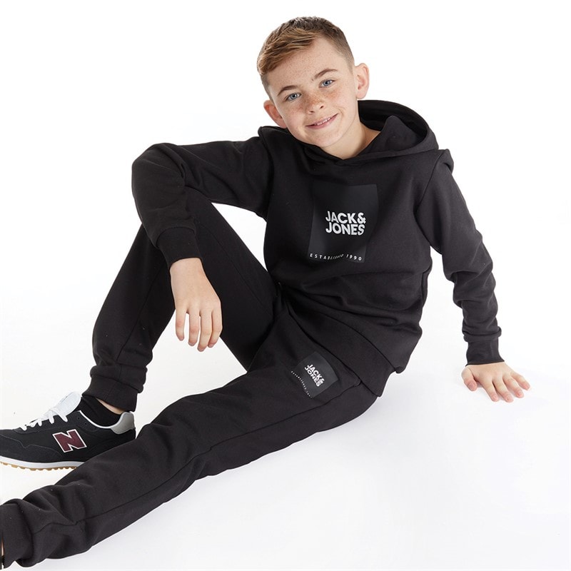 JACK & JONES Boys Lock Tracksuit Black