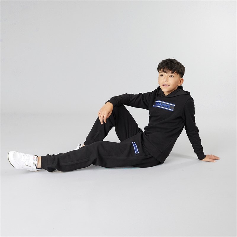 JACK & JONES Boys Multi Tracksuit Black - Image 4