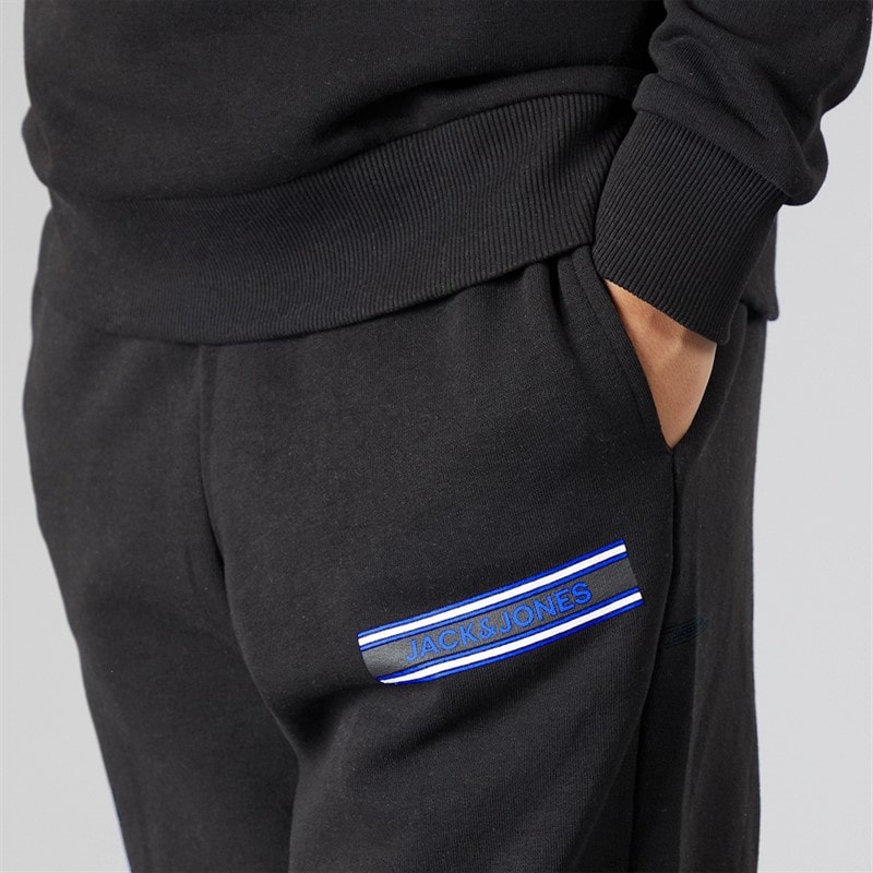 JACK & JONES Boys Multi Tracksuit Black - Image 5
