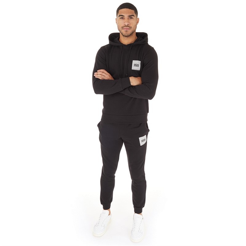 JACK & JONES Mens Lock Tracksuit Black - Image 3