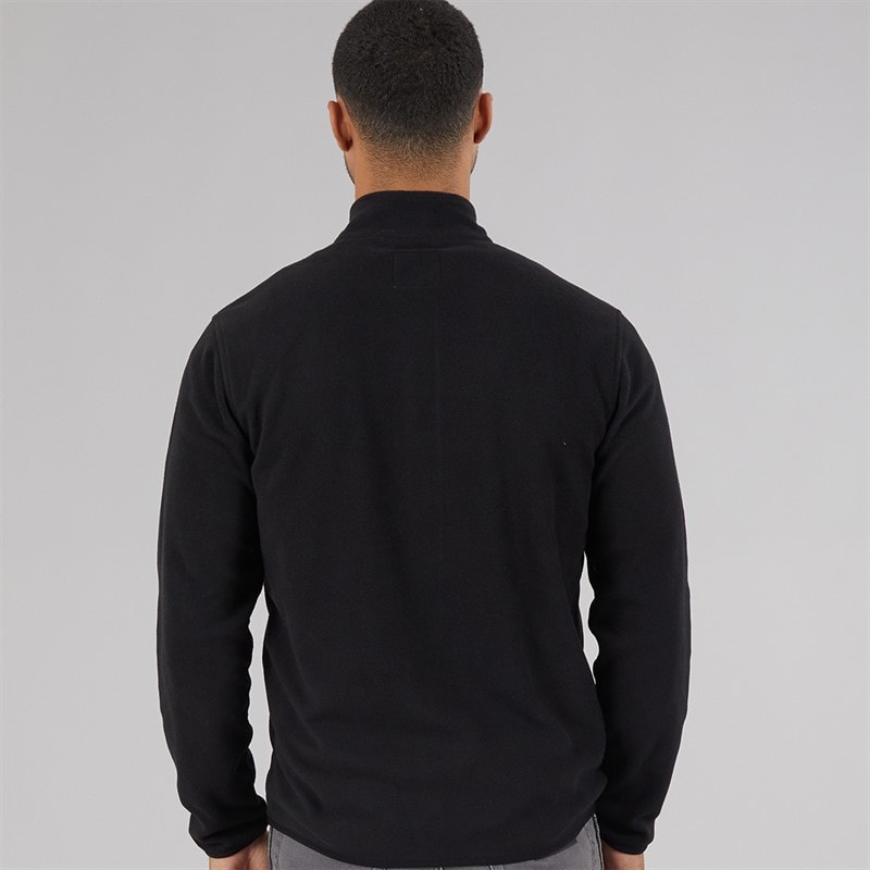 JACK & JONES Mens Flame Full Zip Fleece Black - Image 2