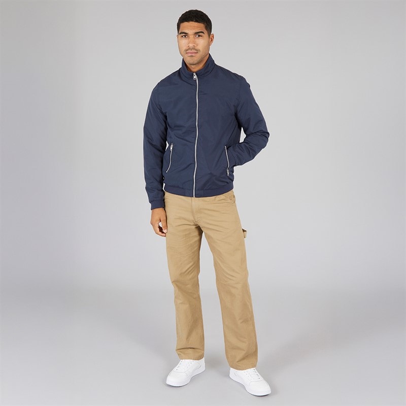 JACK & JONES Mens Mash Harrington Jacket Navy Blazer - Image 3