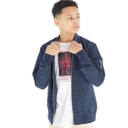 JACK & JONES Boys Mash Bomber Jacket Navy Blazer