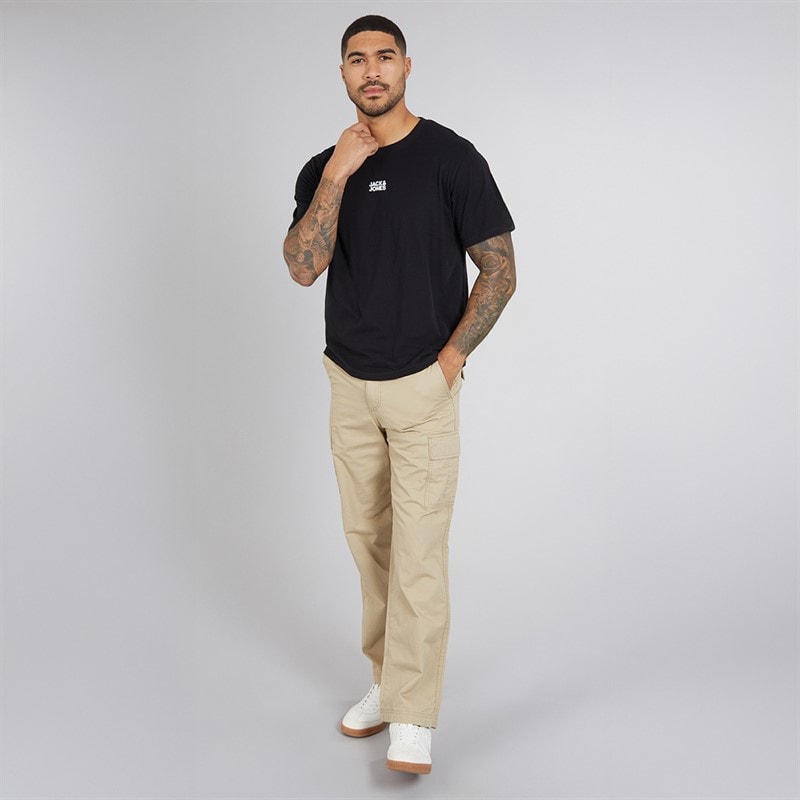 JACK & JONES Mens Classic T-Shirt Black - Image 4