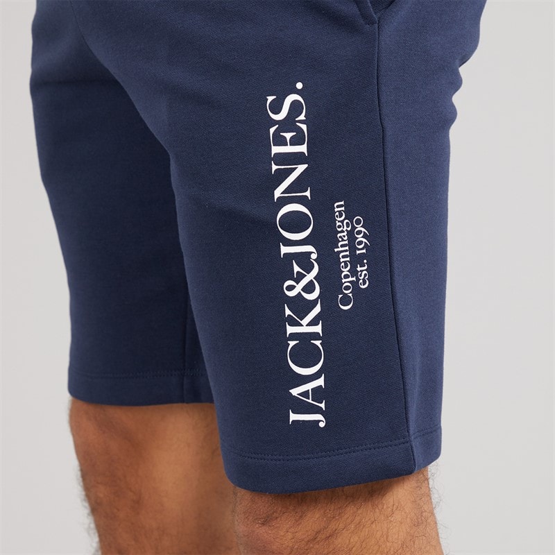 JACK & JONES Mens Chester T-Shirt And Shorts Set Navy Blazer - Image 5