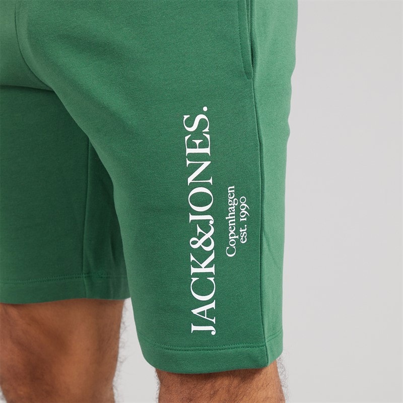 JACK & JONES Mens Chester T-Shirt And Shorts Set Trekking Green - Image 5