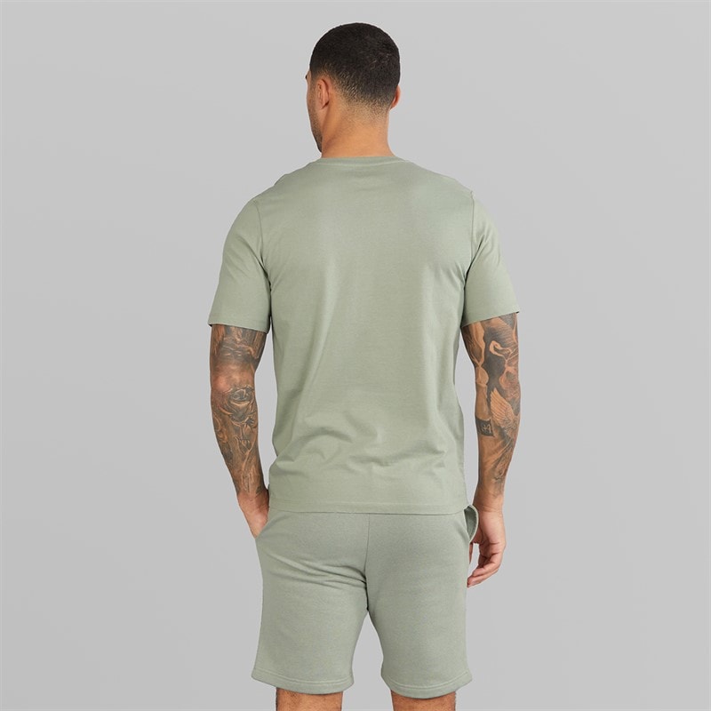 JACK & JONES Mens Neo T-Shirt And Shorts Set Wrought Iron - Image 2