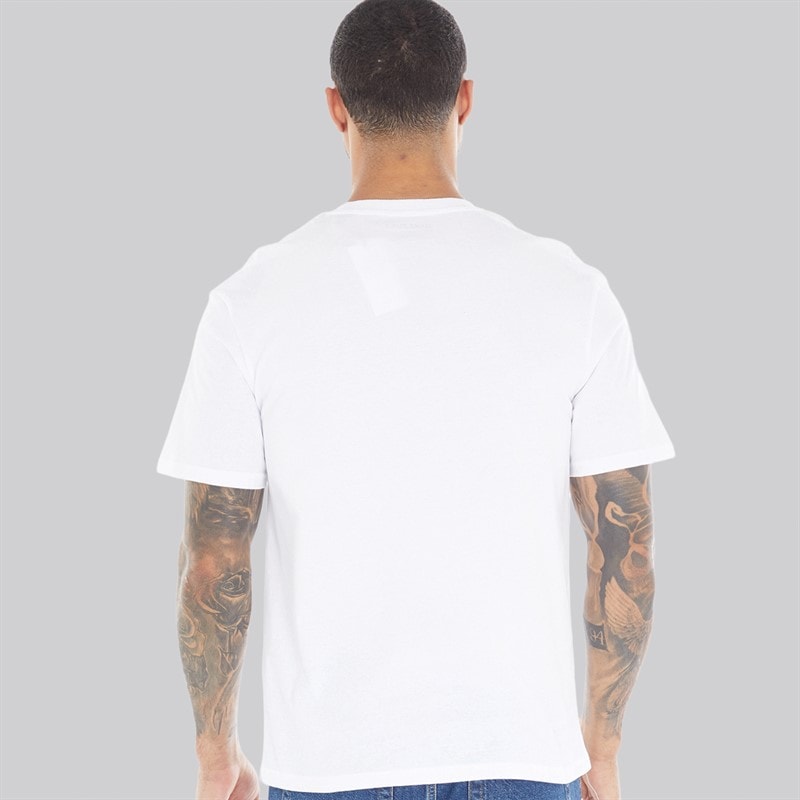 JACK & JONES Mens Classic T-Shirt White - Image 2