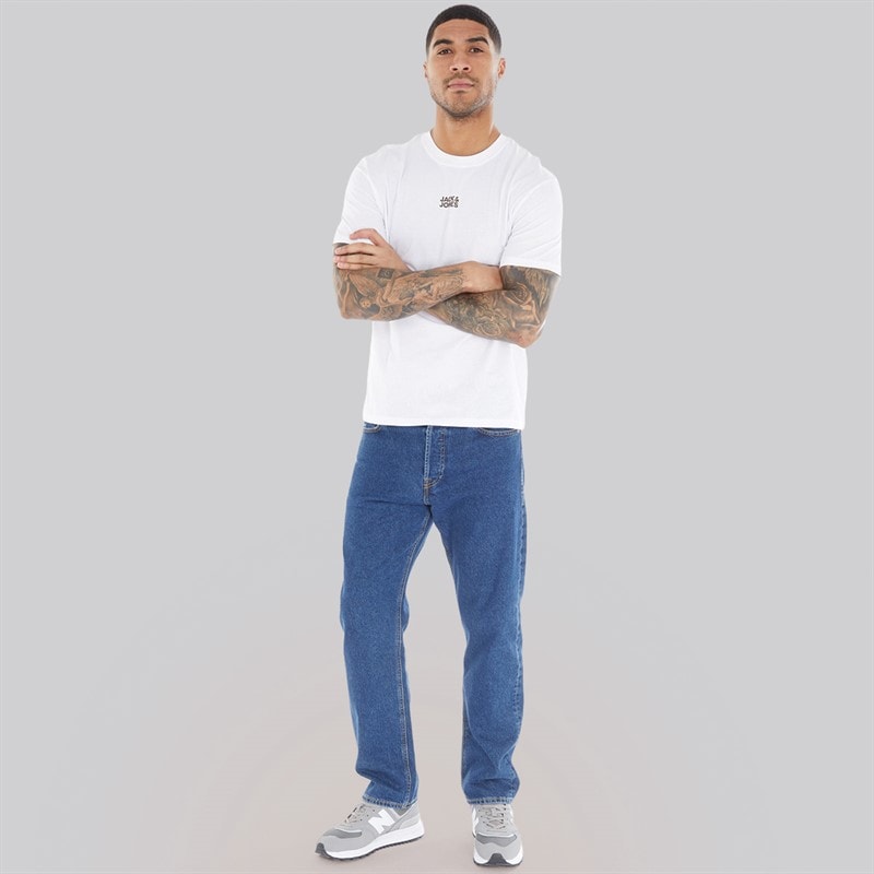 JACK & JONES Mens Classic T-Shirt White - Image 4