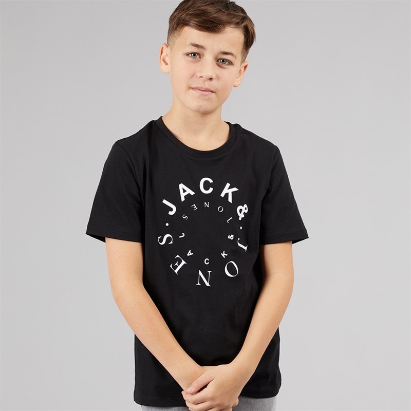 JACK AND JONES Boys Neto T-Shirt Black