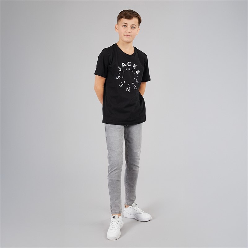 JACK & JONES JACK AND JONES Boys Neto T-Shirt Black - Image 3