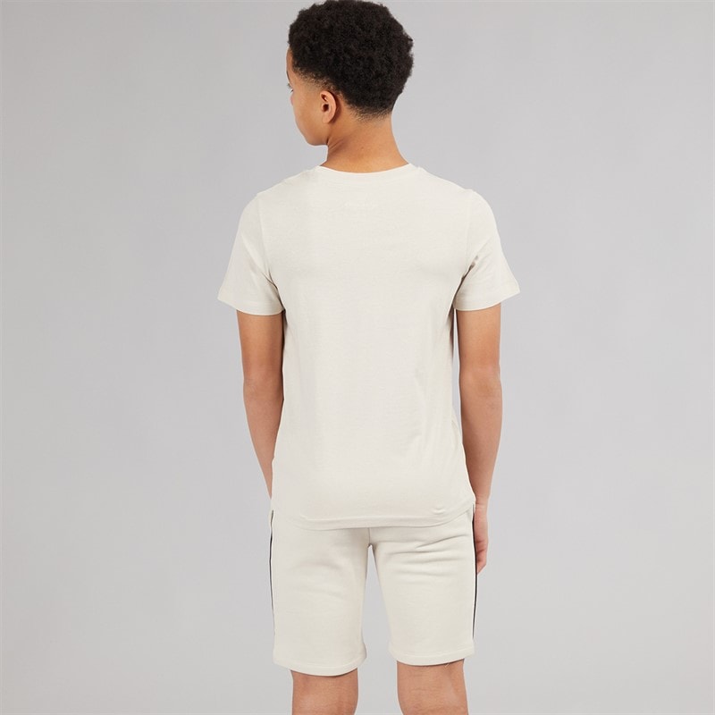 JACK & JONES Boys Kai T-Shirt And Shorts Set Moonbeam - Image 2