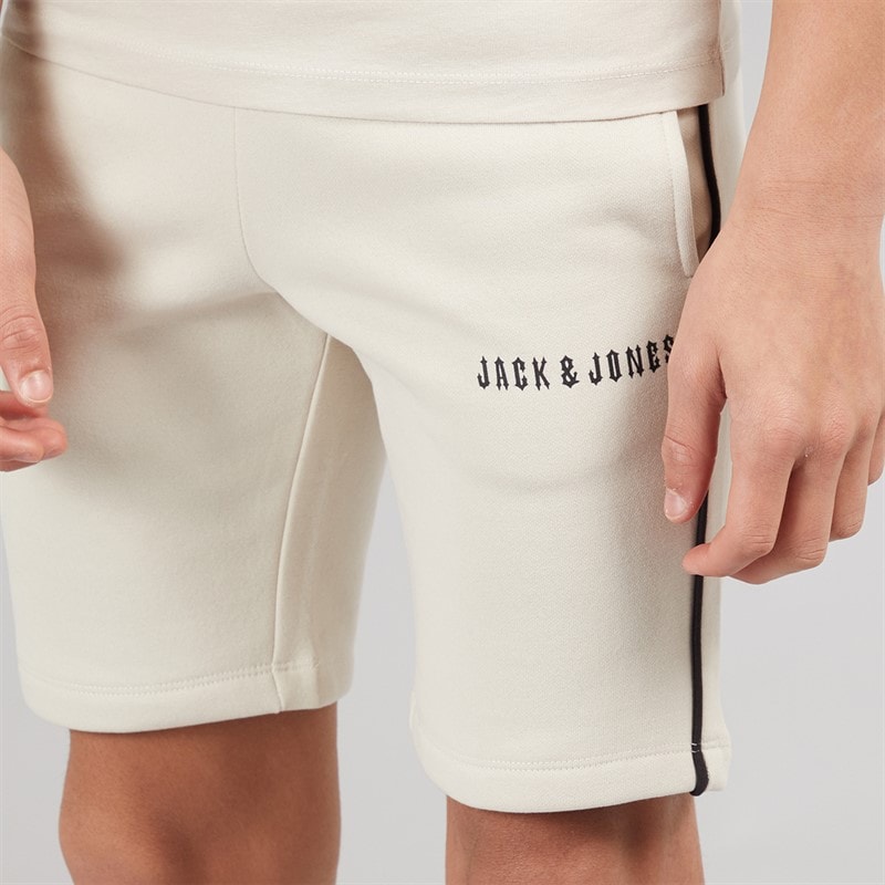 JACK & JONES Boys Kai T-Shirt And Shorts Set Moonbeam - Image 5