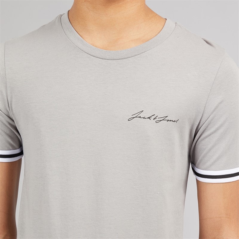 JACK & JONES Boys Jaxon T-Shirt And Shorts Set Alloy - Image 3