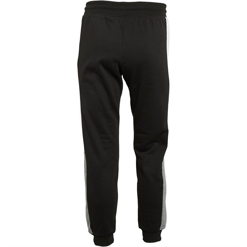 JACK & JONES Mens Logo Blocking Joggers Black - Image 2