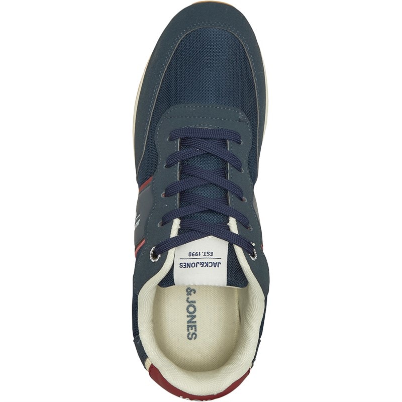 JACK & JONES Mens Milan Trainers Navy Blazer - Image 4