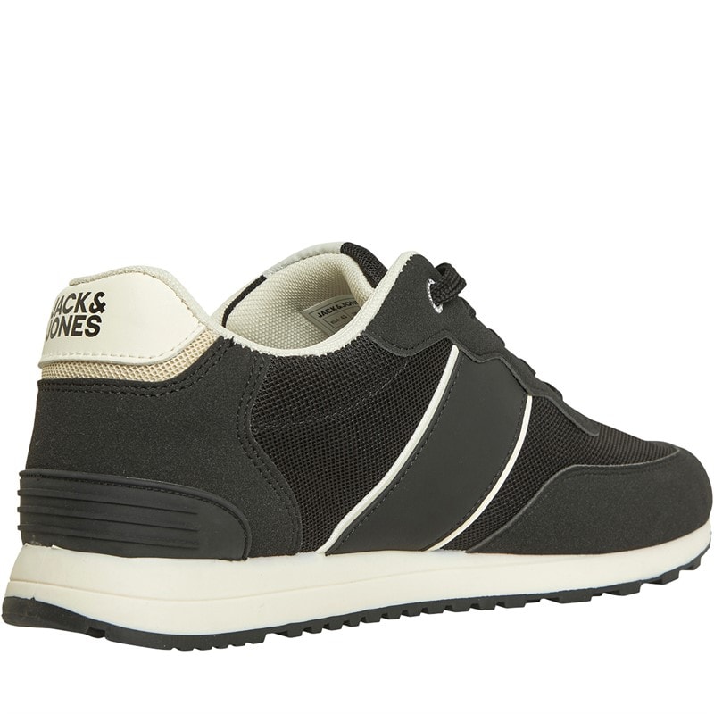 JACK & JONES Mens Milan Trainers Black - Image 5