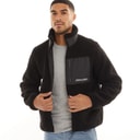 JACK & JONES Mens Vesterbro Teddy Jacket Black