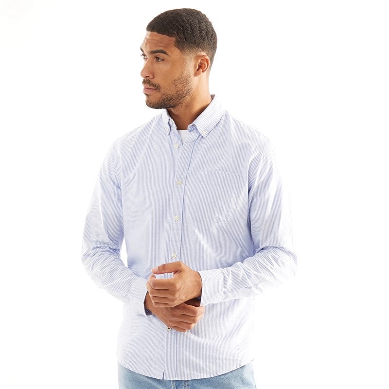 JACK & JONES Mens Classic Oxford Long Sleeve Shirt Infinity - Image 3