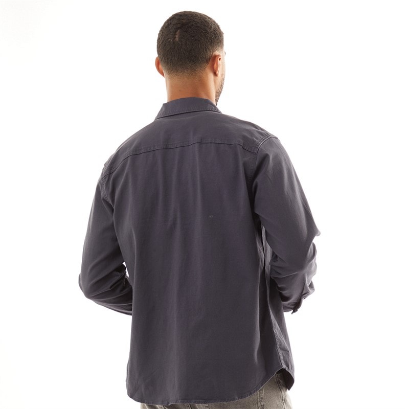 JACK & JONES Mens Dave Stretch Overshirt Navy Blazer - Image 2