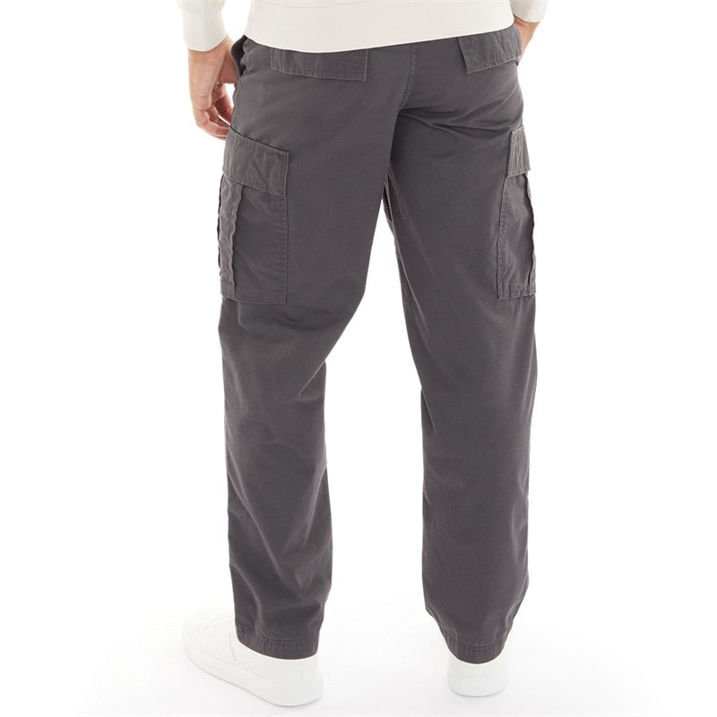 JACK & JONES Mens Karl Evans Wider Fit Cargo Pants Asphalt - Image 2