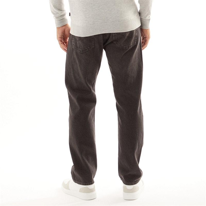 JACK & JONES Mens Chris SQ 165 Relaxed Fit Jeans Black Denim - Image 2