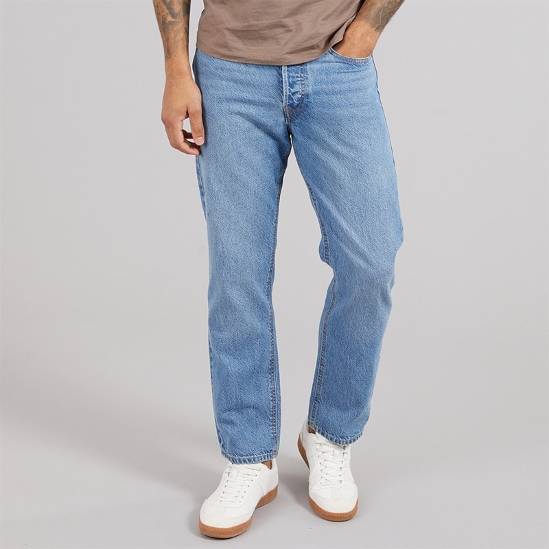 JACK & JONES Mens Chris SQ 957 Relaxed Fit Jeans Blue Denim