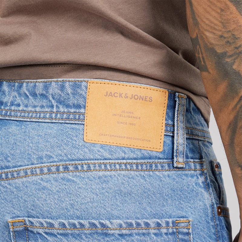 JACK & JONES Mens Chris SQ 957 Relaxed Fit Jeans Blue Denim - Image 3