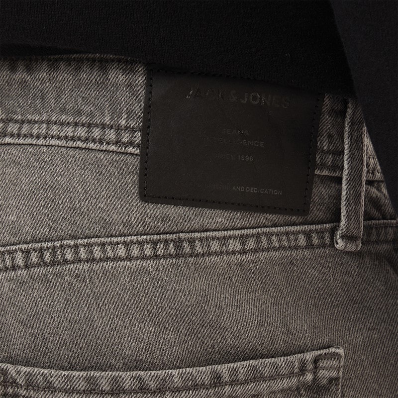 JACK & JONES Mens Chris Sq 051 Relaxed Fit Jeans Grey - Image 3