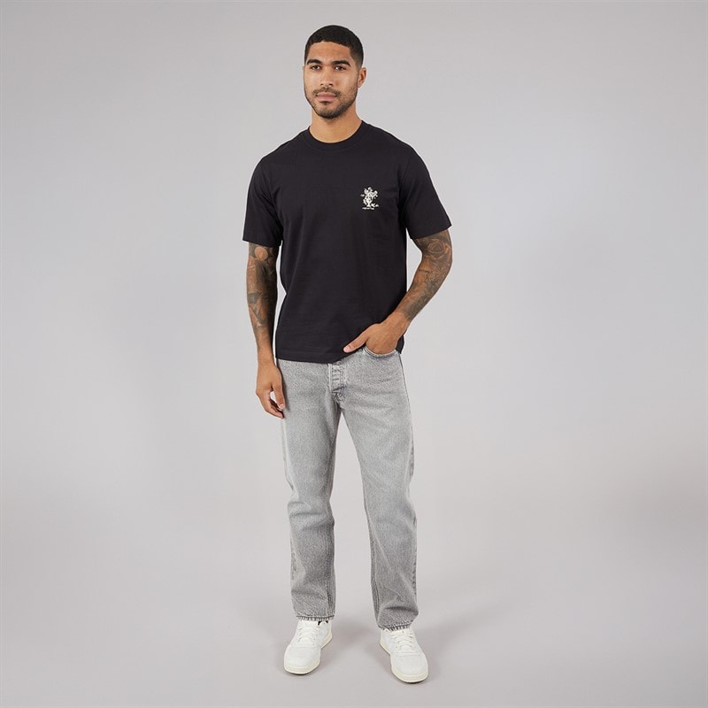 JACK & JONES Mens Chris Sq 051 Relaxed Fit Jeans Grey - Image 4