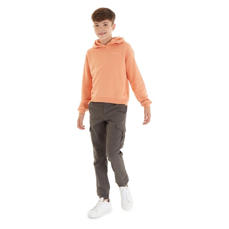 JACK & JONES Boys Marco Dean Cuffed Cargo Pants Asphalt - Image 3