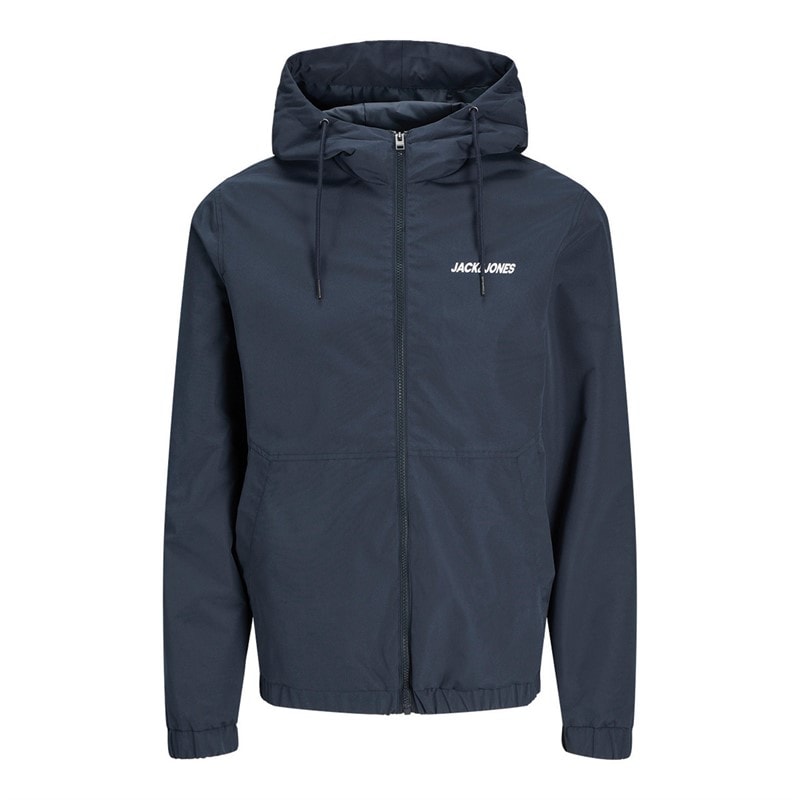 JACK & JONES Mens Mash Hooded Bomber Navy Blazer