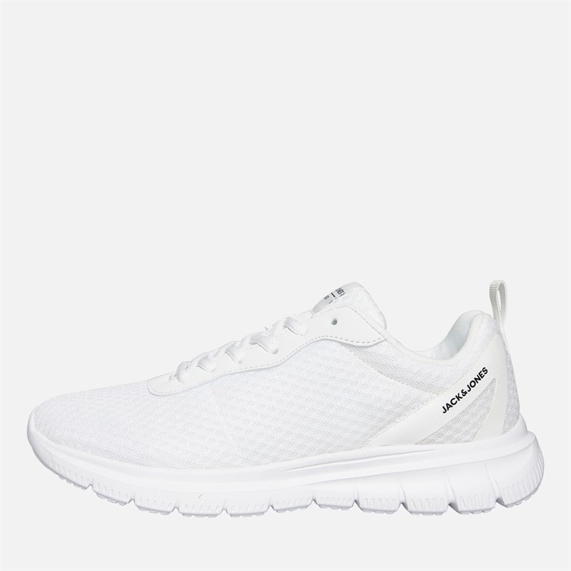 JACK & JONES Mens Tylor Mesh Trainers White - Image 1