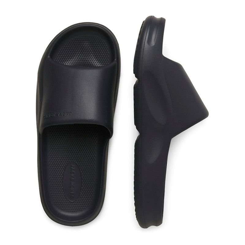 JACK & JONES Mens Status Moulded Slides Anthracite - Image 3