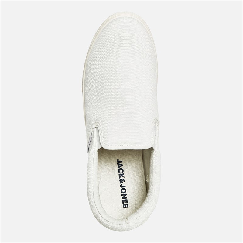 JACK & JONES Mens Richmond Slip On Pumps Bright White - Image 4