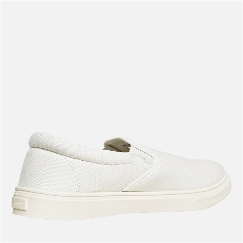 JACK & JONES Mens Richmond Slip On Pumps Bright White - Image 5