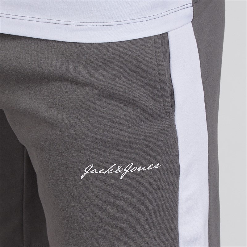 JACK & JONES Mens Trip T-Shirt And Shorts Set Castlerock - Image 5