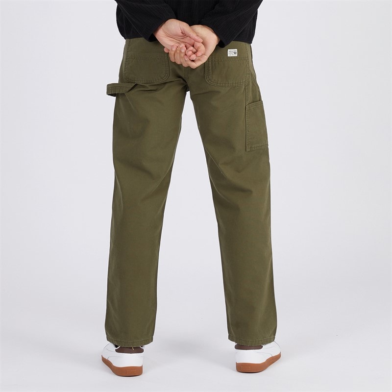 JACK & JONES Mens Eddie Carpenter Pants Olive Night - Image 2