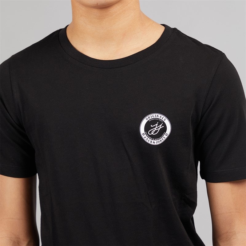 JACK & JONES Boys Theo T-Shirt And Shorts Set Black - Image 3