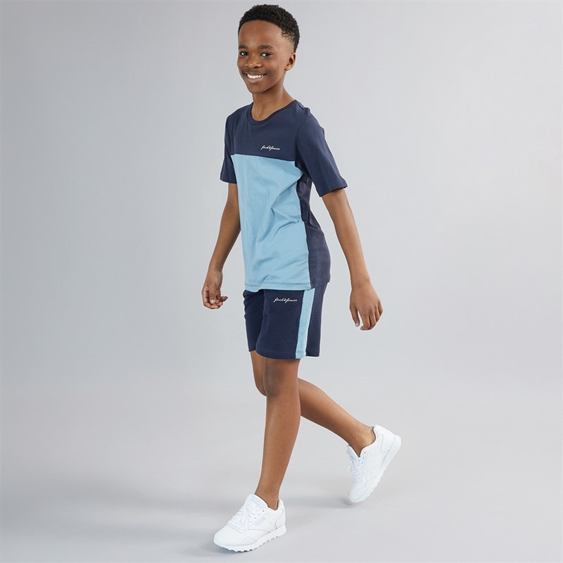 JACK & JONES Boys Trip T-Shirt And Shorts Co-Ord Set Mountain Spring - Image 4