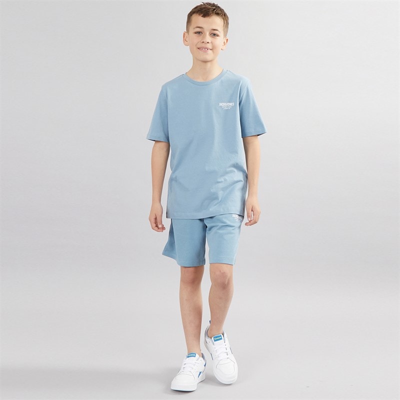 JACK & JONES Boys Orion T-Shirt And Shorts Set Mountain Spring - Image 4