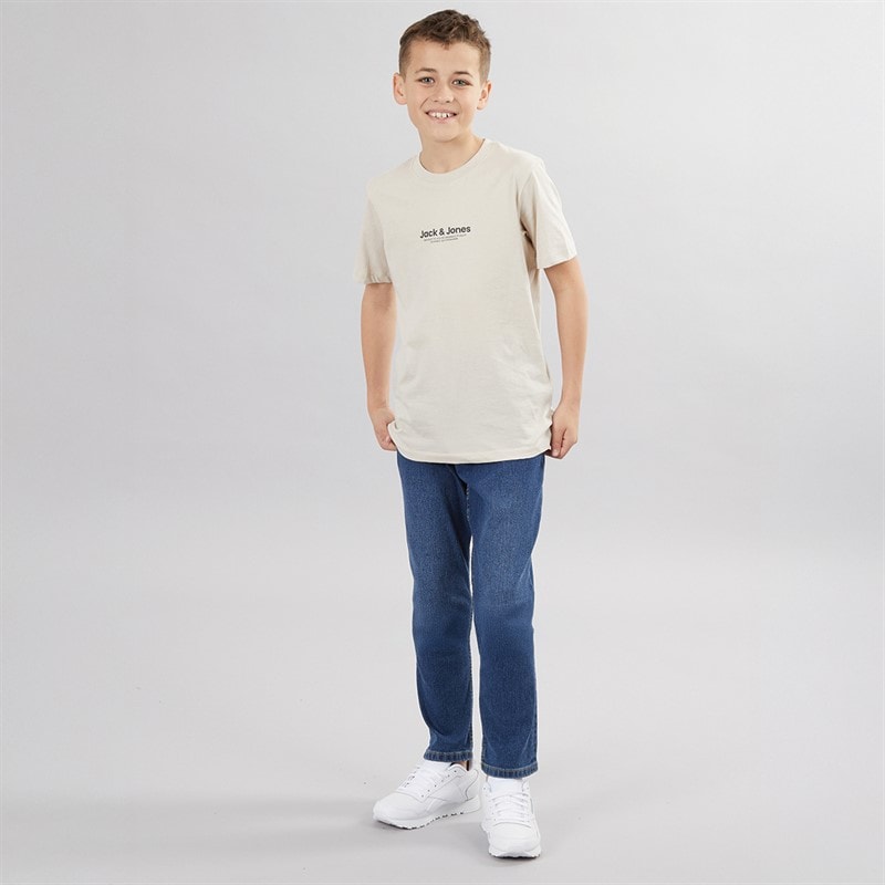 JACK & JONES Boys Vesterbro Five Pack Crew Neck T-Shirts Mountain Spring - Image 3