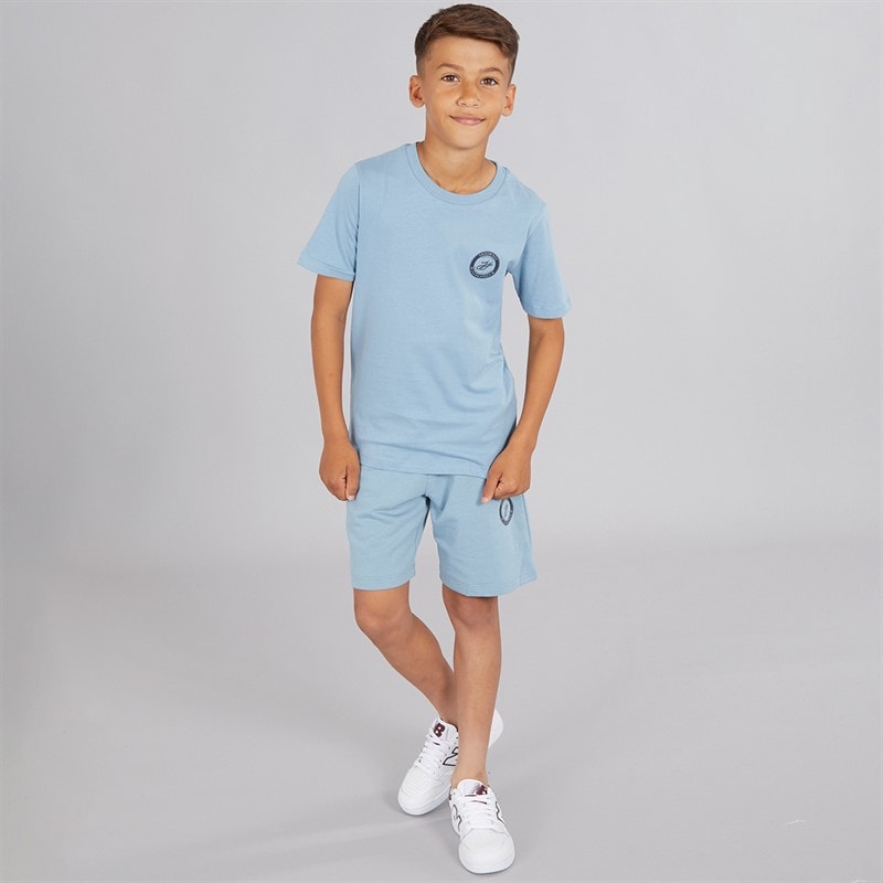 JACK & JONES Boys Theo T-Shirt And Shorts Set Mountain Spring - Image 4