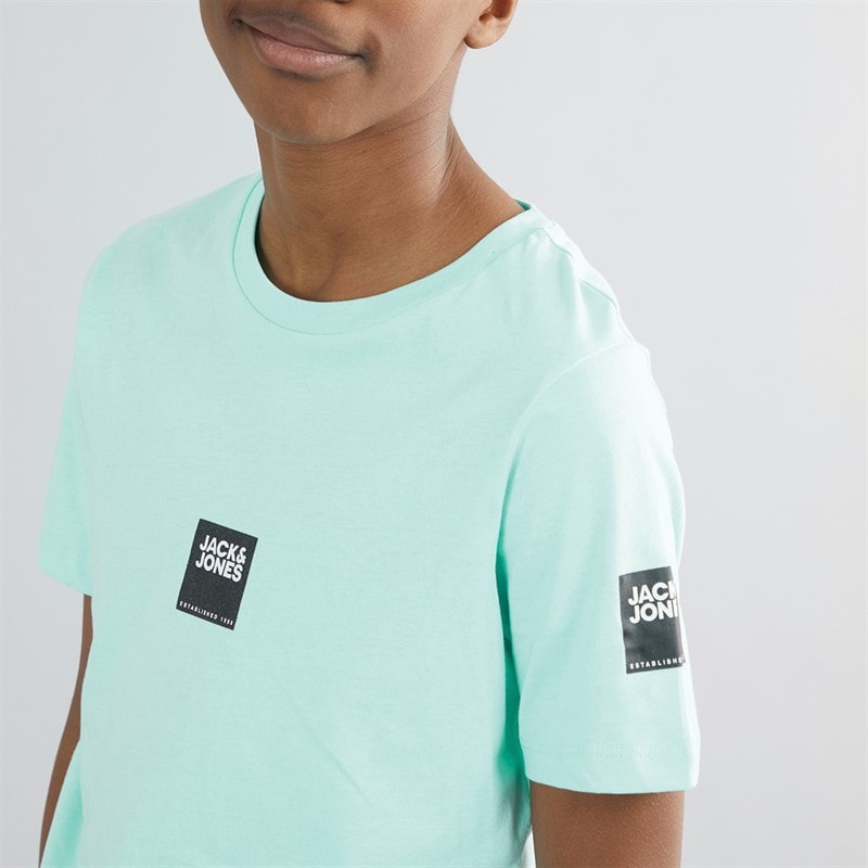JACK & JONES Boys Drive T-shirt And Shorts Set Island Paradise - Image 3