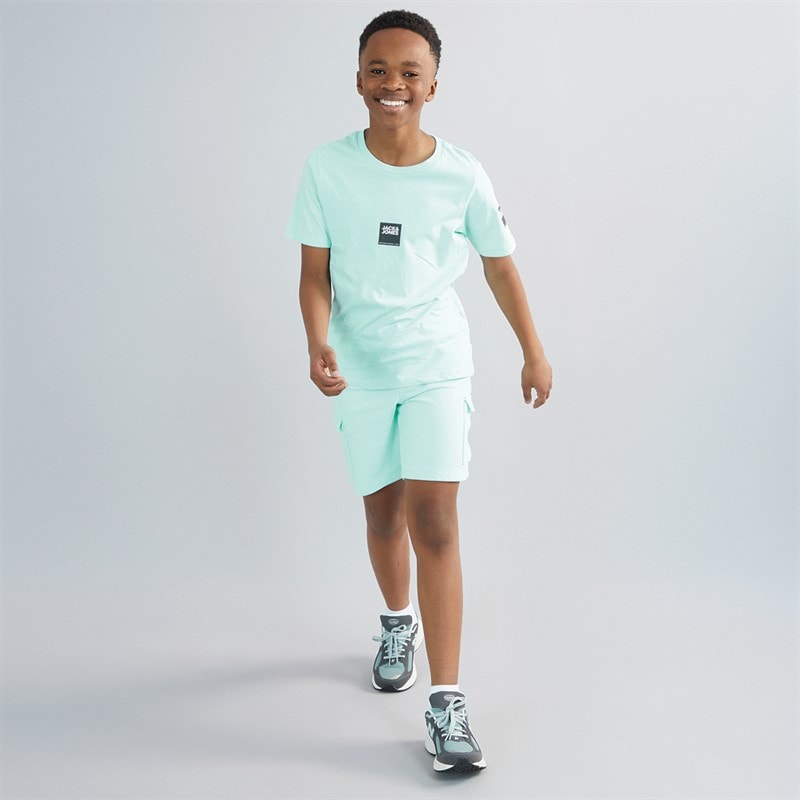 JACK & JONES Boys Drive T-shirt And Shorts Set Island Paradise - Image 4
