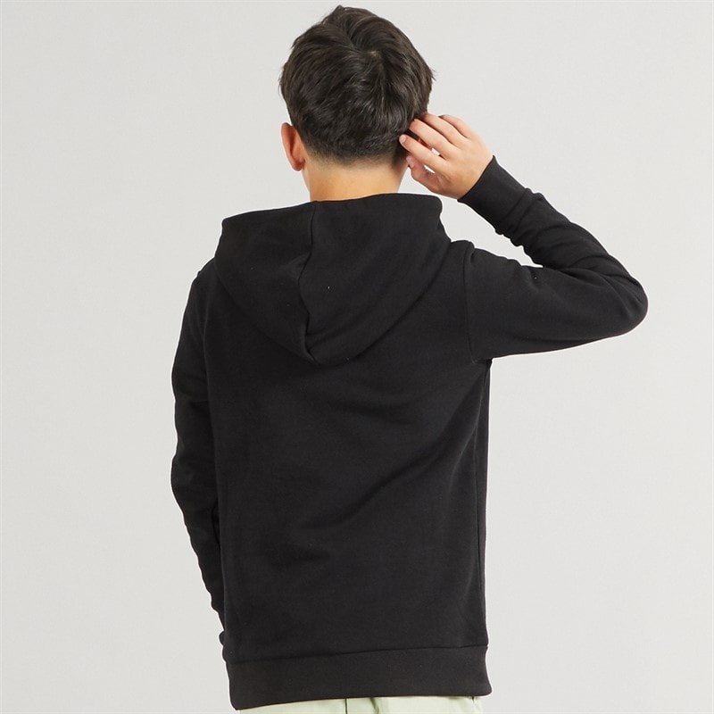 JACK & JONES Boys Luke Hoodie Black - Image 2