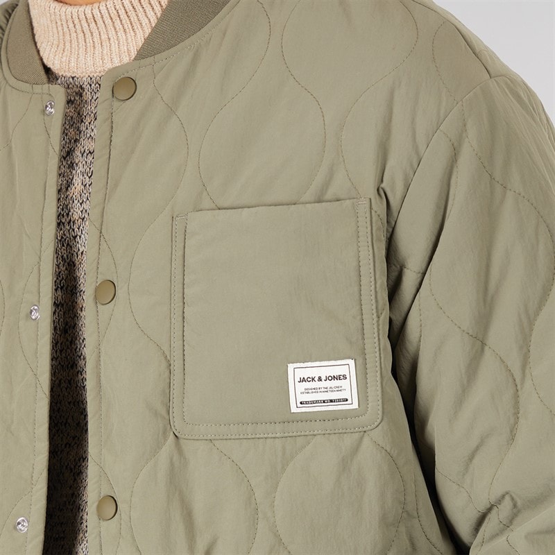 JACK & JONES Mens Cody Liner Jacket Dusty Olive - Image 3