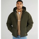 JACK & JONES Mens Brady Hooded Puffer Rosin